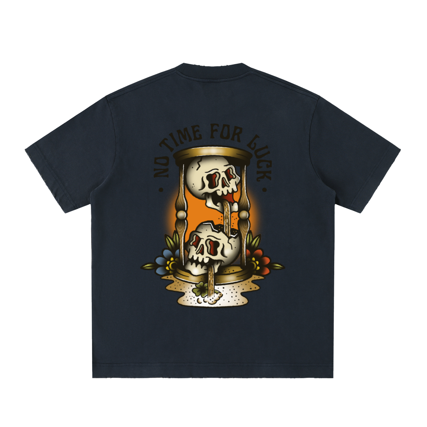 NTFL Hourglass Skull Vintage Tee