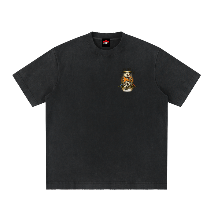 NTFL Hourglass Skull Vintage Tee