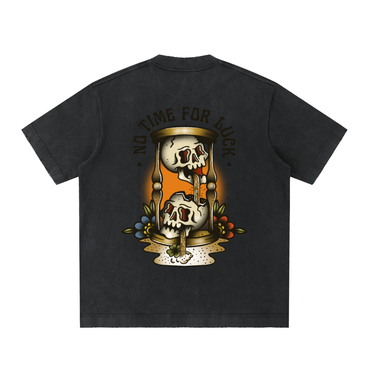 NTFL Hourglass Skull Vintage Tee